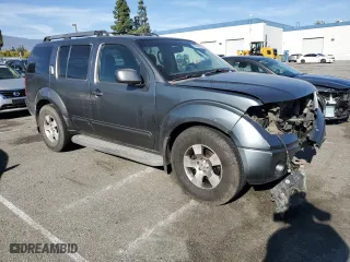 2005 Nissan Pathfinder XE with VIN 5N1AR18U95C768021, listed as a Copart auction lot 50765045 with 258,587 mi miles and Salvage Title. Bid and sale history available at carsss.com. Image 4.