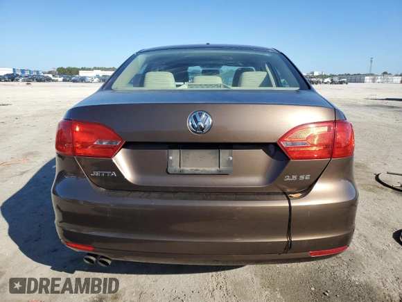 2012 Volkswagen Jetta Sedan SE w/Convenience & Sunroof with VIN 3VWDX7AJ4CM401191, listed as a Copart auction lot 43960555 with 89,253 mi miles and Salvage Title. Bid and sale history available at carsss.com. Image 6.