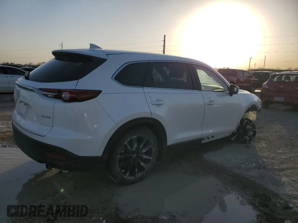 2023 Mazda CX-9 Touring Plus with VIN JM3TCBAY0P0641722, listed as a Copart auction lot 47657565 with 38,405 mi miles and Salvage title. Bid and sale history available at DreamBid. Image 3.
