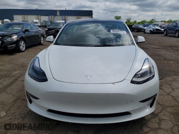2023 Tesla Model 3 with VIN 5YJ3E1EA0PF575488, listed as a Copart auction lot 56889115 with 18,677 mi miles and Clean title. Bid and sale history available at DreamBid. Image 5.