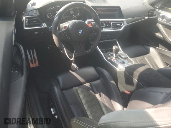2022 BMW M4 Competition xDrive with VIN WBS43AZ03NCJ20827, listed as a Copart auction lot 68923284 with 37,410 mi miles and Salvage Title. Bid and sale history available at carsss.com. Image 8.