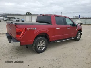 2021 Ford F-150 XL with VIN 1FTFW1E51MKE79591, listed as a Copart auction lot 48353305 with 104,627 mi miles and Salvage Title. Bid and sale history available at carsss.com. Image 3.