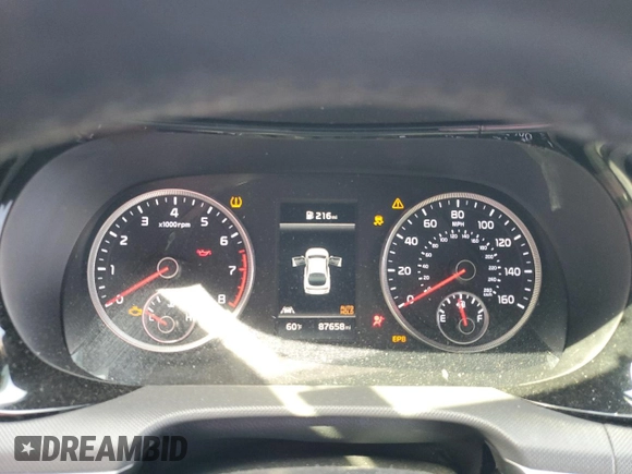 2022 Kia K5 GT-Line z VIN 5XXG64J22NG118478, wystawiony jako Copart lot #50174435 z przebiegiem 87 658 mil mil oraz Szkody całkowita. Historia ofert i sprzedaży dostępna na DreamBid. Obrazek 9.
