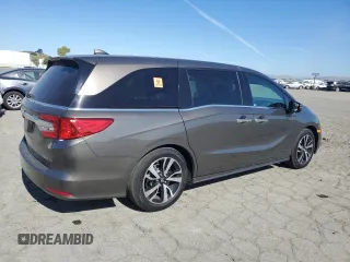 2020 Honda Odyssey Elite with VIN 5FNRL6H96LB037046, listed as a Copart auction lot 56552475 with 51,363 mi miles and Salvage title. Bid and sale history available at DreamBid. Image 3.