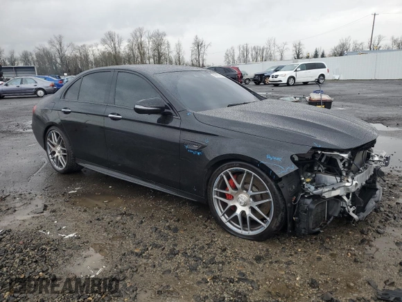 2019 Mercedes-Benz E 63 S AMG with VIN WDDZF8KB0KA557478, listed as a Copart auction lot 43457895 with 23,736 mi miles and Salvage Title. Bid and sale history available at DreamBid. Image 4.