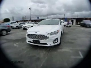 2019 Ford Fusion Titanium with VIN 3FA6P0D94KR184608, listed as a Copart auction lot 48831875 with 124,204 mi miles and Salvage Title. Bid and sale history available at carsss.com. Image 10.