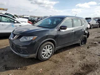 2015 Nissan Rogue S with VIN KNMAT2MV0FP583098, listed as a Copart auction lot 51582475 with 75,557 mi miles and Salvage Title. Bid and sale history available at DreamBid. Image 1.