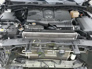 2021 Infiniti QX80 Luxe with VIN JN8AZ2AE3M9267803, listed as a Copart auction lot 55650725 with 55,544 mi miles and Salvage Title. Bid and sale history available at DreamBid. Image 12.