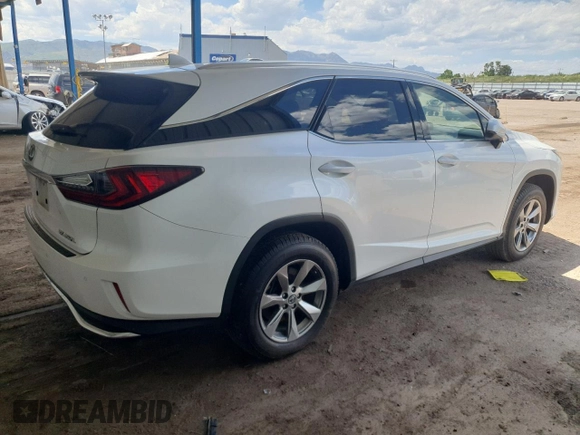 2019 Lexus RX 350L Premium with VIN JTJDZKCA8K2019293, listed as a Copart auction lot 58758245 with 135,591 mi miles and Salvage title. Bid and sale history available at DreamBid. Image 3.