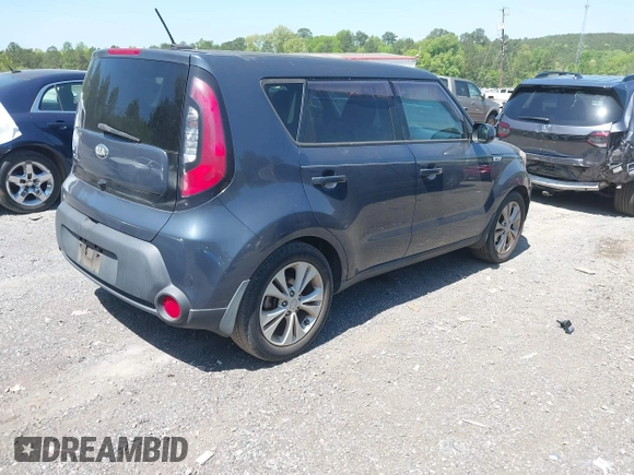 2015 Kia Soul + with VIN KNDJP3A59F7201259, listed as a IAAI auction lot 42029984 with 70,559 mi miles. Bid and sale history available at carsss.com. Image 4.