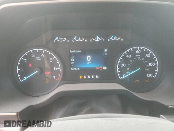 2023 Ford F-150 XL with VIN 1FTEX1CP0PKE02275, listed as a Copart auction lot 43186685 with 50,745 mi miles and Salvage title. Bid and sale history available at DreamBid. Image 9.