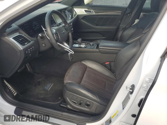 2018 Genesis G80 Sport with VIN KMHGN4JB7JU268654, listed as a Copart auction lot 85464304 with 72,385 mi miles and Salvage Title. Bid and sale history available at DreamBid. Image 7.