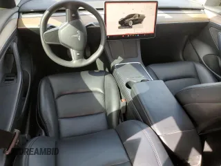 2022 Tesla Model 3 with VIN 5YJ3E1EA0NF287838, listed as a Copart auction lot 47785355 with 54,116 mi miles and Salvage Title. Bid and sale history available at DreamBid. Image 8.