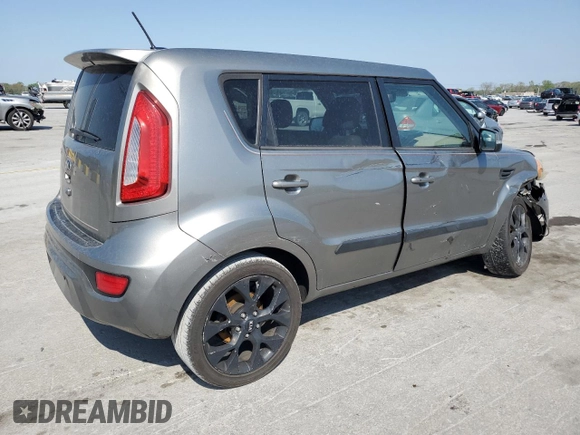 2013 Kia Soul + with VIN KNDJT2A66D7496977, listed as a Copart auction lot 52179645 with 161,440 mi miles and Salvage Title. Bid and sale history available at DreamBid. Image 3.