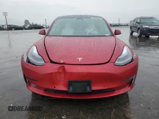 2021 Tesla Model 3 Standard Range Plus with VIN 5YJ3E1EA9MF870214, listed as a Copart auction lot 47702535 with 46,486 mi miles and Salvage Title. Bid and sale history available at DreamBid. Image 5.