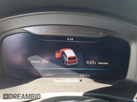 2019 Volkswagen Atlas SEL R-Line with VIN 1V2RR2CA5KC514018, listed as a Copart auction lot 49083155 with 97,812 mi miles and Salvage title. Bid and sale history available at DreamBid. Image 9.