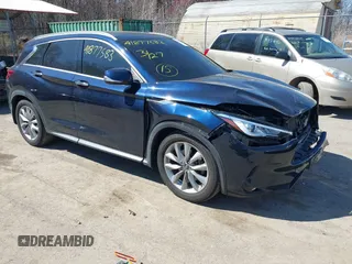 2020 Infiniti QX50 Essential z VIN 3PCAJ5M35LF113628, wystawiony jako IAAI lot #41877583 z przebiegiem 45 675 mil mil oraz . Historia ofert i sprzedaży dostępna na DreamBid. Obrazek 1.