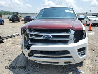 2017 Ford Expedition Max Platinum z VIN 1FMJK1MT5HEA13460, wystawiony jako Copart lot #62346735 z przebiegiem 130 720 mil mil oraz Szkoda całkowita • Salvage title. Historia ofert i sprzedaży dostępna na DreamBid. Obrazek 5.