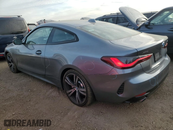 2021 BMW 4 Series 430i xDrive with VIN WBA73AP0XMCF22236, listed as a Copart auction lot 84704774 with 0 mi miles and Salvage Title. Bid and sale history available at carsss.com. Image 2.