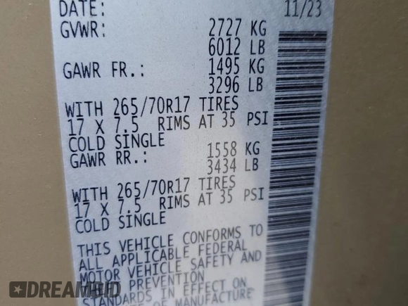 2024 Nissan Frontier Pro-4X с VIN 1N6ED1EKXRN621821, выставлен на аукционе Copart как лот 44488225 с пробегом 6 083 миль миль и Списание • Salvage title. История ставок и продаж доступна на DreamBid. Изображение 12.