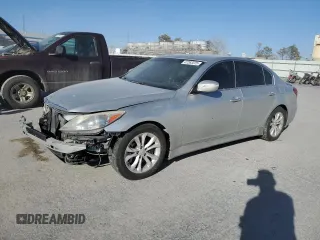 2013 Hyundai Genesis 3.8L with VIN KMHGC4DD1DU241022, listed as a Copart auction lot 47263225 with 144,186 mi miles and Salvage Title. Bid and sale history available at carsss.com. Image 1.