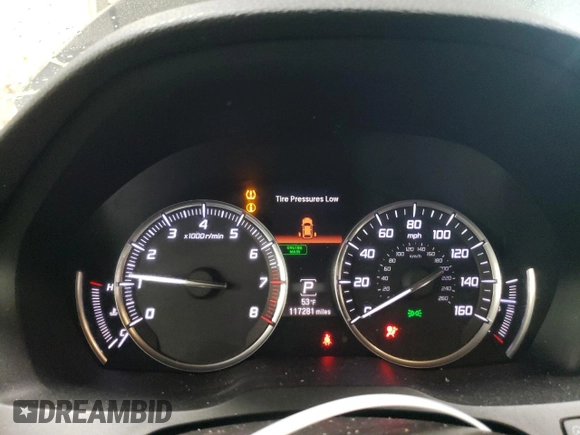 2014 Acura MDX Technology with VIN 5FRYD4H61EB028839, listed as a Copart auction lot 48285235 with 117,281 mi miles and Salvage title. Bid and sale history available at DreamBid. Image 9.