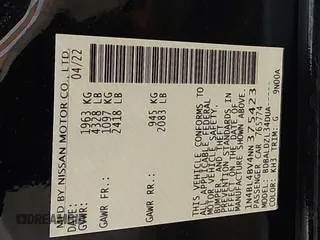 2022 Nissan Altima S z VIN 1N4BL4BV4NN375423, wystawiony jako IAAI lot #42092507 z przebiegiem 26 689 mil mil oraz . Historia ofert i sprzedaży dostępna na DreamBid. Obrazek 9.