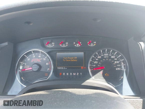 2013 Ford F-150 XL with VIN 1FTFW1ET0DFC85741, listed as a IAAI auction lot 42022221 with 156,509 mi miles. Bid and sale history available at carsss.com. Image 7.