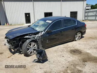 2015 Infiniti Q40 with VIN JN1CV6AR9FM651484, listed as a Copart auction lot 62638634 with 0 mi miles and Salvage Title. Bid and sale history available at carsss.com. Image 1.