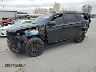 2024 Cadillac Escalade RWD Sport with VIN 1GYS3FKL9RR110347, listed as a Copart auction lot 79313364 with 25,799 mi miles and Salvage title. Bid and sale history available at DreamBid. Image 1.