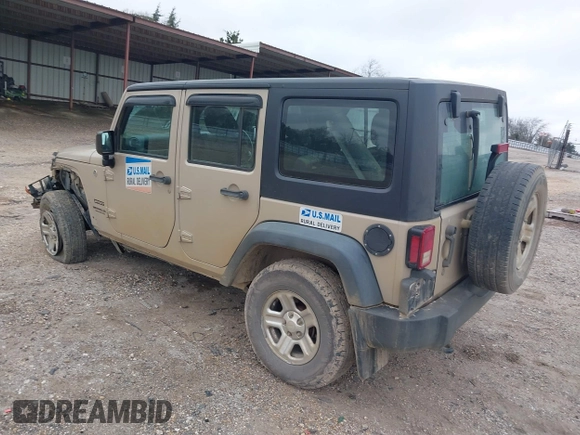 2016 Jeep Wrangler Unlimited Sport RHD with VIN 1C4BJWKG2GL272707, listed as a IAAI auction lot 41446439 with 133,968 mi miles and . Bid and sale history available at DreamBid. Image 3.