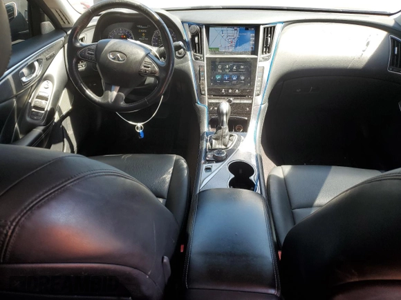 2017 Infiniti Q50 2.0t Premium with VIN JN1CV7AR2HM682617, listed as a Copart auction lot 49390875 with 152,586 mi miles and Salvage Title. Bid and sale history available at carsss.com. Image 8.