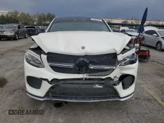 2017 Mercedes-Benz GLE 43 AMG with VIN 4JGED6EB8HA084593, listed as a Copart auction lot 58988935 with 51,531 mi miles and Salvage title. Bid and sale history available at DreamBid. Image 5.