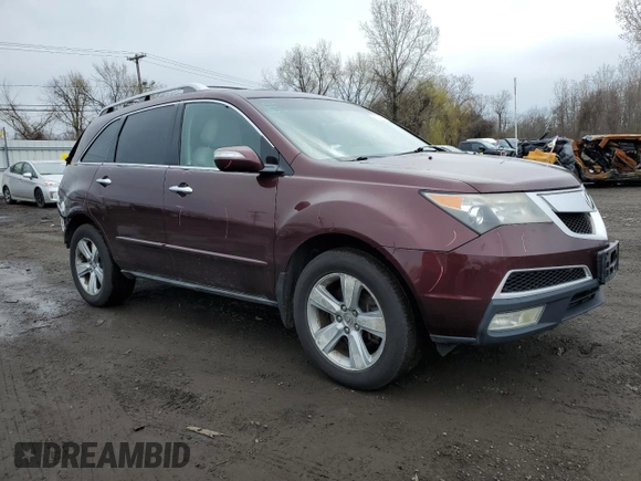 2010 Acura MDX Technology Pkg with VIN 2HNYD2H65AH515465, listed as a Copart auction lot 52321695 with 246,477 mi miles and Salvage Title. Bid and sale history available at carsss.com. Image 4.