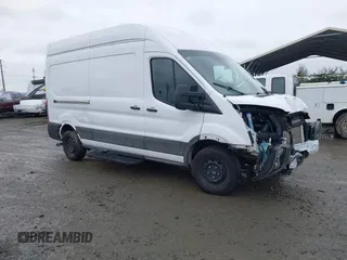 2023 Ford Transit Cargo with VIN 1FTBR1X84PKA70499, listed as a IAAI auction lot 41453404 with 22,193 mi miles and . Bid and sale history available at DreamBid. Image 1.