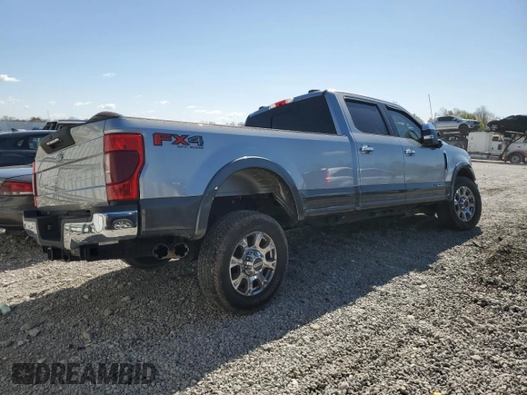 2020 Ford F-350 XL with VIN 1FT8W3BT3LEC60264, listed as a Copart auction lot 53106025 with 59,140 mi miles and Salvage title. Bid and sale history available at DreamBid. Image 3.