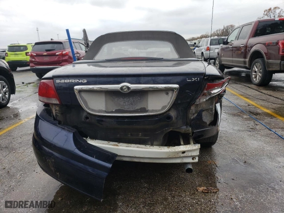 2002 Chrysler Sebring LXi with VIN 1C3EL55R22N329259, listed as a Copart auction lot 80549924 with 101,518 mi miles and Salvage Title. Bid and sale history available at carsss.com. Image 6.