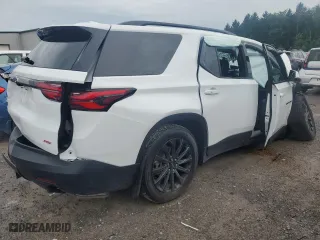 2022 Chevrolet Traverse RS with VIN 1GNEVJKW7NJ182884, listed as a Copart auction lot 65578644 with 0 mi miles and Salvage Title. Bid and sale history available at carsss.com. Image 3.