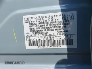2024 Nissan Sentra SV z VIN 3N1AB8CV5RY272294, wystawiony jako IAAI lot #42353896 z przebiegiem 10 524 mil mil oraz . Historia ofert i sprzedaży dostępna na DreamBid. Obrazek 9.