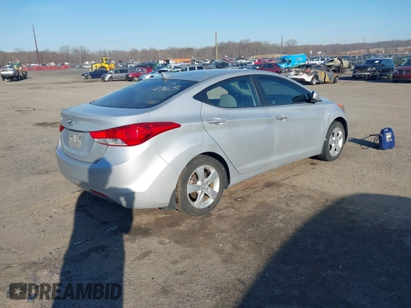 2012 Hyundai Elantra Limited with VIN KMHDH4AE9CU304965, listed as a IAAI auction lot 41752391 with 77,489 mi miles. Bid and sale history available at carsss.com. Image 4.