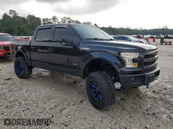 2015 Ford F-150 XLT with VIN 1FTEW1EG1FKD07433, listed as a Copart auction lot 54478765 with 156,608 mi miles and Salvage title. Bid and sale history available at DreamBid. Image 4.
