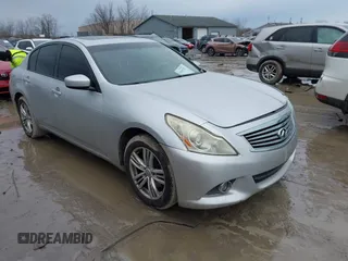 2011 Infiniti G25 Sedan x with VIN JN1DV6AR0BM650514, listed as a IAAI auction lot 41646852 with 152,611 mi miles. Bid and sale history available at carsss.com. Image 1.
