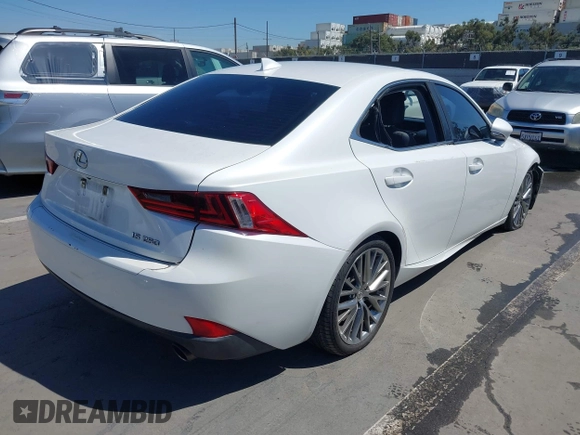 2014 Lexus IS 250 with VIN JTHBF1D21E5029010, listed as a IAAI auction lot 42017179 with 146,759 mi miles. Bid and sale history available at carsss.com. Image 4.