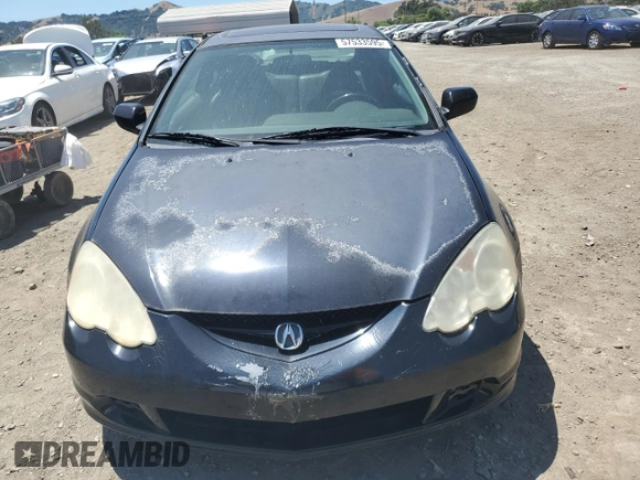 2002 Acura RSX Auto with VIN JH4DC54842C041110, listed as a Copart auction lot 57533595 with 84,352 mi miles and Clean title. Bid and sale history available at DreamBid. Image 5.