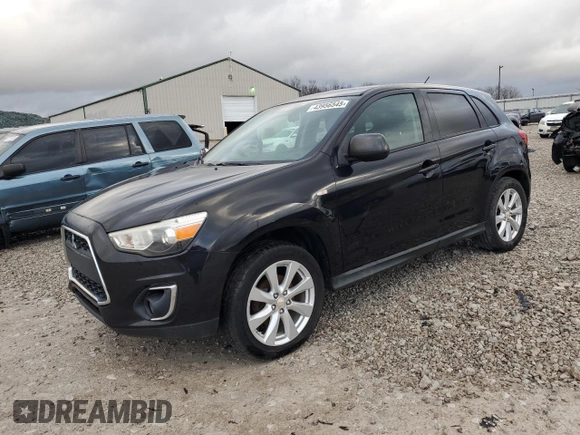 2015 Mitsubishi Outlander Sport 2.4 ES with VIN 4A4AR3AW0FE027721, listed as a Copart auction lot 43956545 with 123,969 mi miles and Clean Title. Bid and sale history available at carsss.com. Image 1.