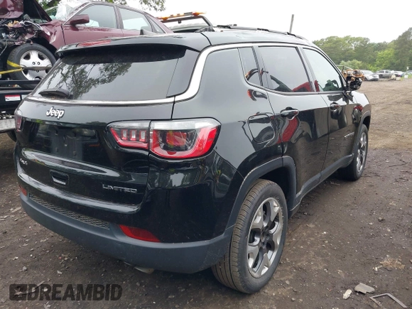 2020 Jeep Compass Limited with VIN 3C4NJDCB4LT155374, listed as a IAAI auction lot 42437611 with 43,867 mi miles and . Bid and sale history available at DreamBid. Image 4.