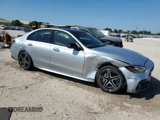 2023 Mercedes-Benz C 300 with VIN W1KAF4GB2PR145957, listed as a Copart auction lot 48806665 with 9,715 mi miles and Salvage Title. Bid and sale history available at carsss.com. Image 4.