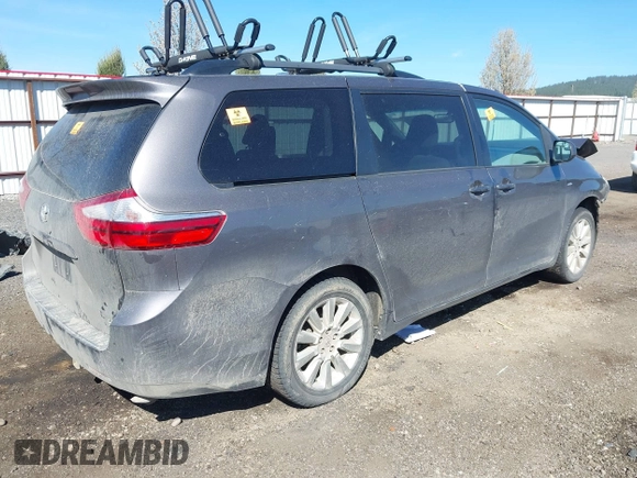 2016 Toyota Sienna LE with VIN 5TDJK3DC9GS130774, listed as a IAAI auction lot 42033495 with 228,289 mi miles. Bid and sale history available at carsss.com. Image 4.