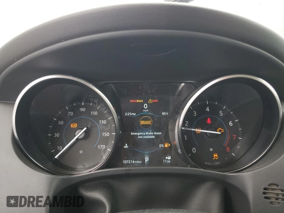 2018 Jaguar F-PACE 30t Premium with VIN SADCJ2GX8JA236792, listed as a Copart auction lot 86493684 with 107,214 mi miles and Salvage Title. Bid and sale history available at carsss.com. Image 9.