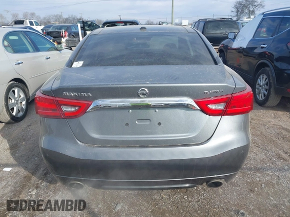 2018 Nissan Maxima SV with VIN 1N4AA6APXJC403697, listed as a IAAI auction lot 41391925 with 81,540 mi miles. Bid and sale history available at carsss.com. Image 16.